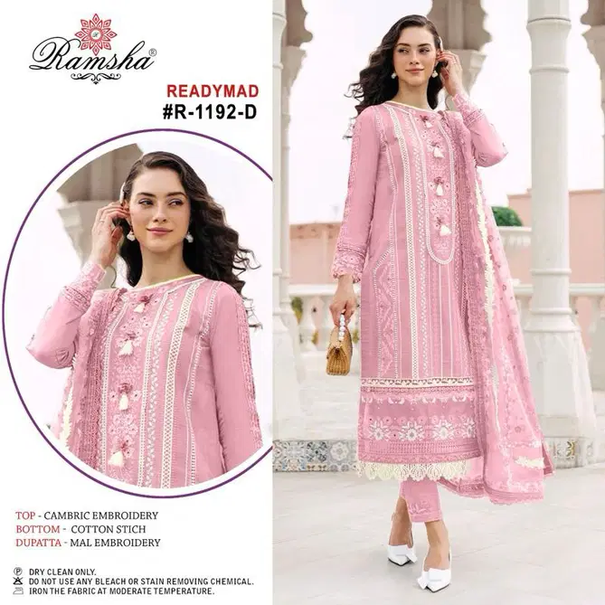 Ramsha R 1192 Nx Embroidery Readymade Pakistani Suits Wholesalers In Delhi
